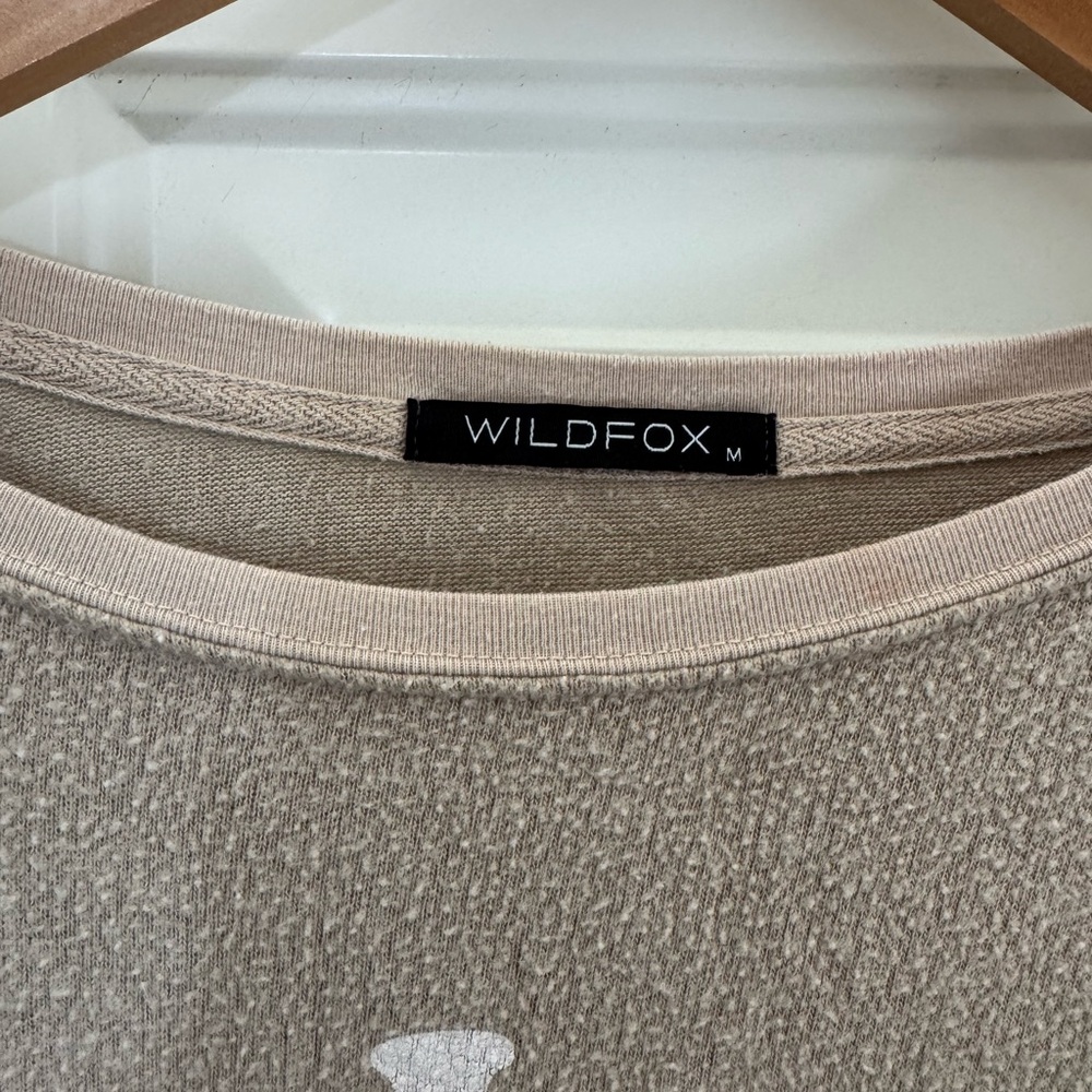 Wildfox Women's Tan Graphic Sweatshirt size Medium - Picture 4 of 5